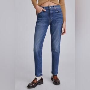MOTHER Denim The Trickster Straight Ankle Jeans in Born to be Bitten Size 26